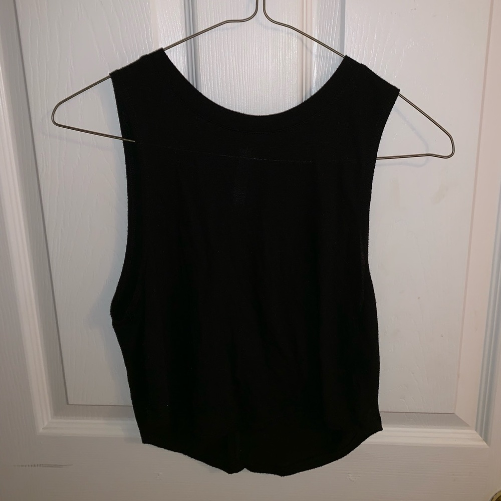 Black tank top